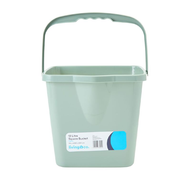 Living & Co Square Bucket Assorted 12L, , hi-res