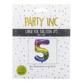 Party Inc Large Foil Balloon Number #5