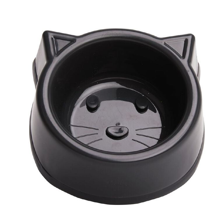 Petzone Plastic Cat Bowl Charcoal The Warehouse