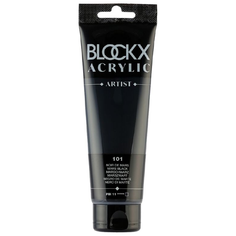 BLOCKX Acrylic Tube Mars Black 120ml, , hi-res