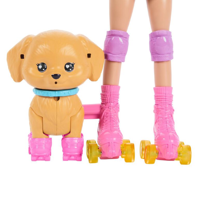 Barbie Skating Doll & Skating Pup Playset, , hi-res