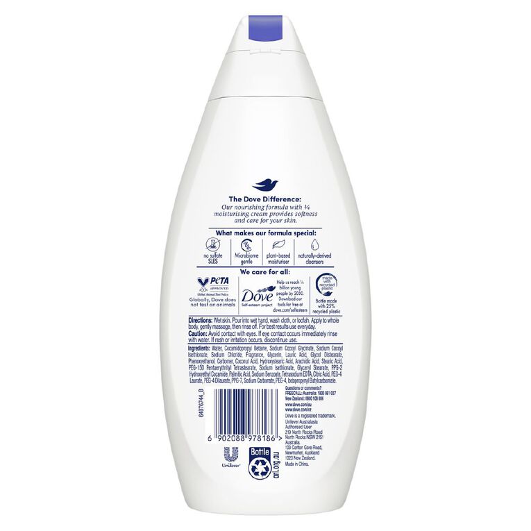 Dove Essential Hydrate Body Wash 400ml, , hi-res