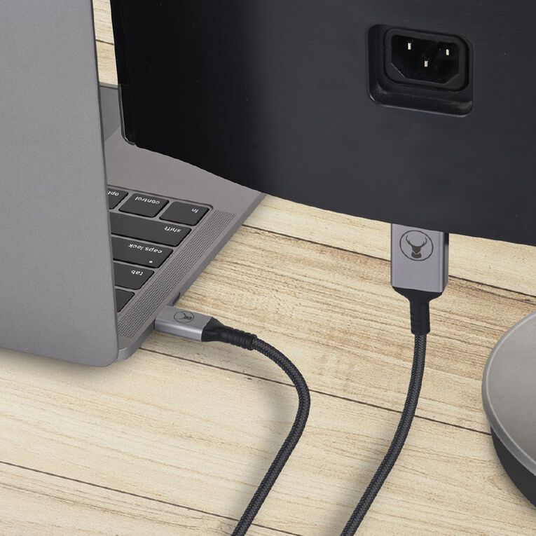 Bonelk Long Life USB C to HDMI Cable 1.5m Black Black, , hi-res