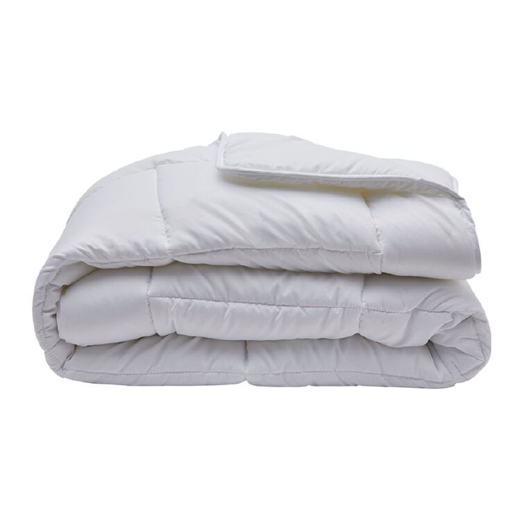 Living & Co All Seasons Microfibre Duvet Inner White Single, , hi-res