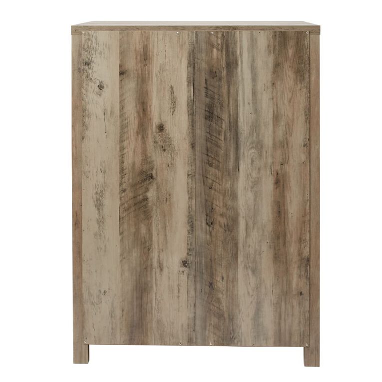 Living & Co Homestead Tallboy 4 Drawer Rustic Oak Finish, , hi-res