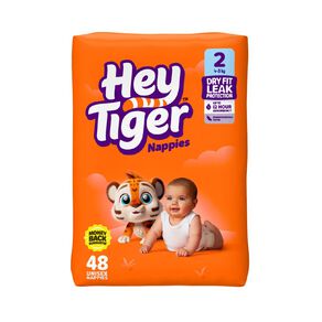 Hey Tiger Nappies Size 2 48 Piece