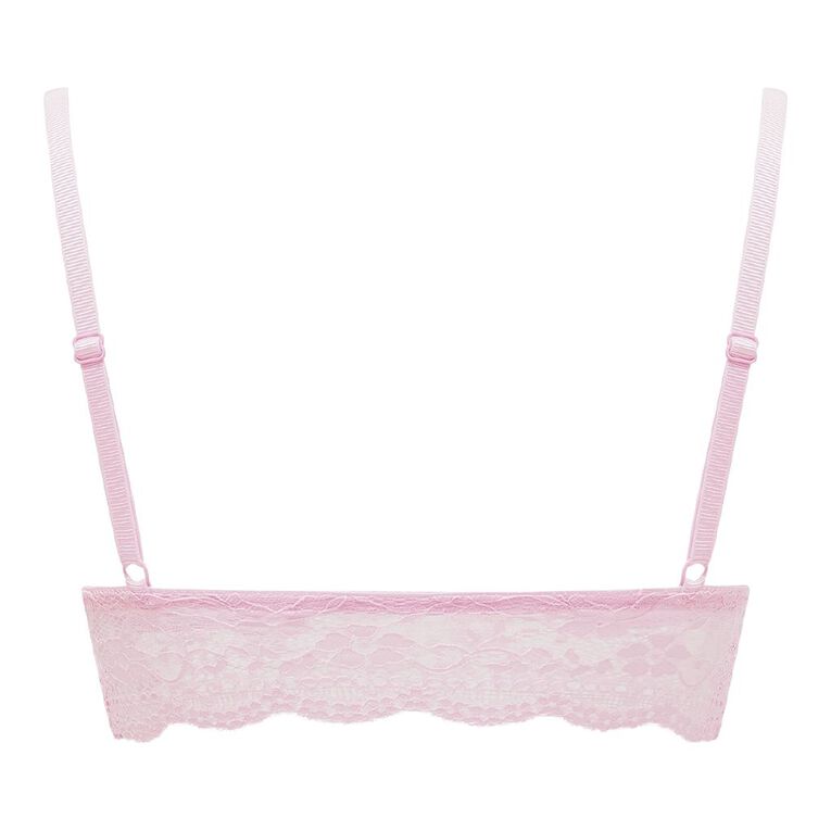 H&H Women's Missy Lace Bralette, Pink Light, hi-res