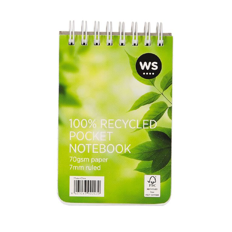 WS Pocket Notebook Green Light, , hi-res