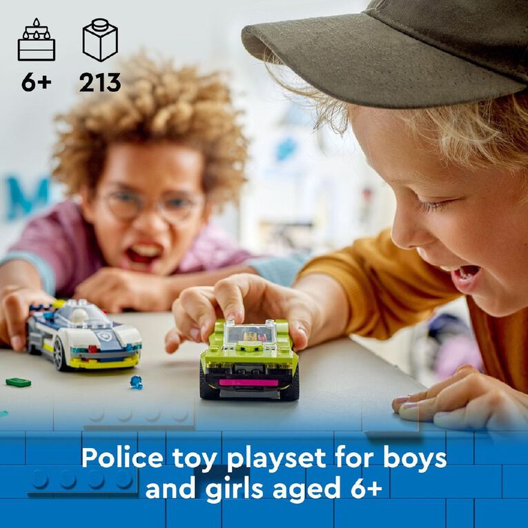 LEGO CITY Police Car and Muscle Car Chase 60415, , hi-res