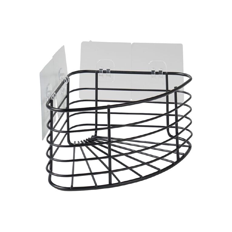 Living & Co Shower Caddy Corner Black, , hi-res