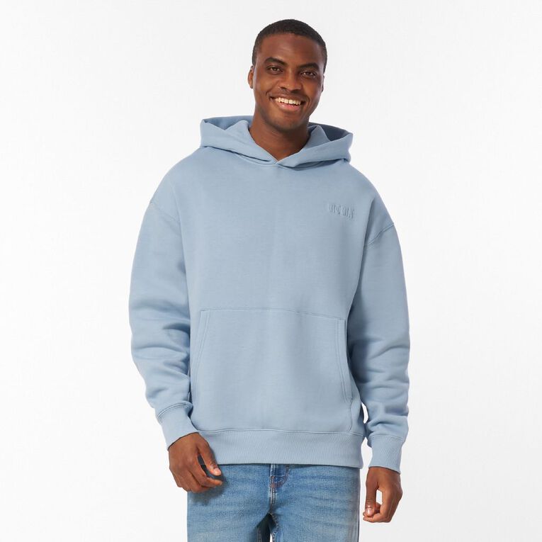 Garage Men's Heavyweight Sweat Crew Graphic, Blue Mid, hi-res