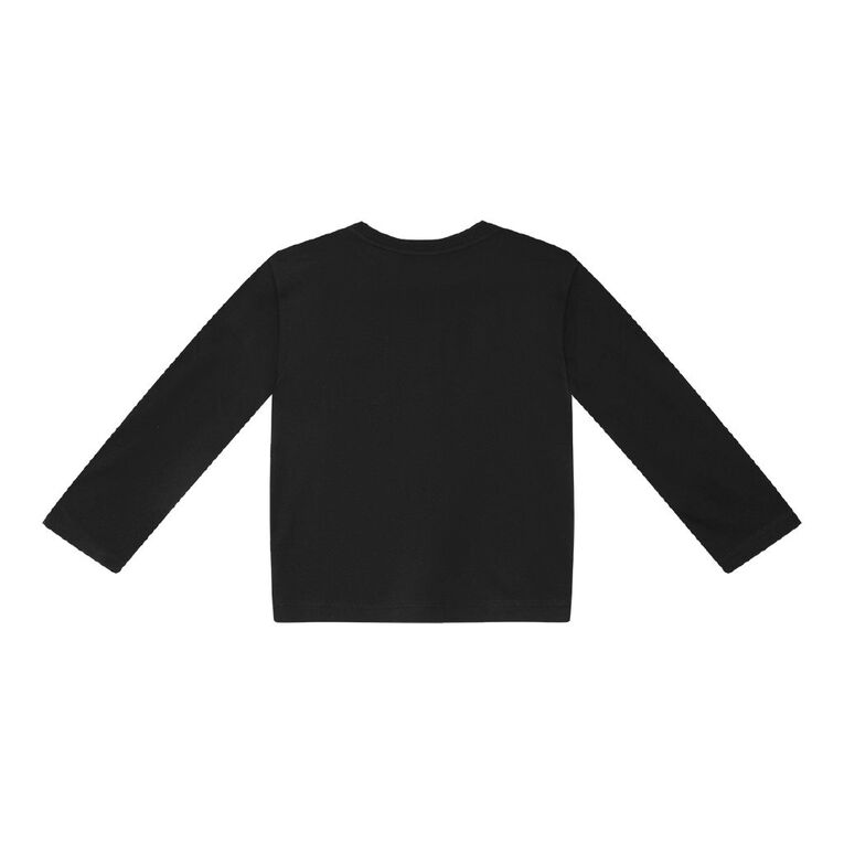 Young Original Long Sleeve Pocket Tee, Black, hi-res