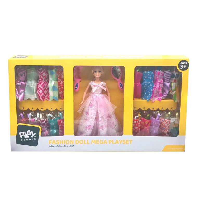 Play Studio 11.5 Inch Fashion Doll Mega Play Set Assorted, , hi-res