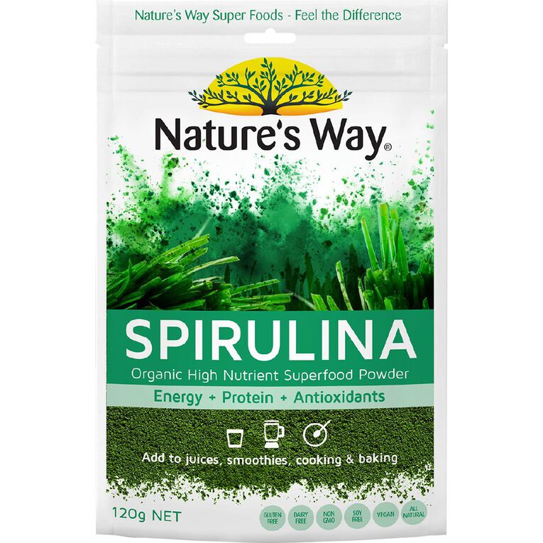 Nature's Way Spirulina Powder 120g, , hi-res