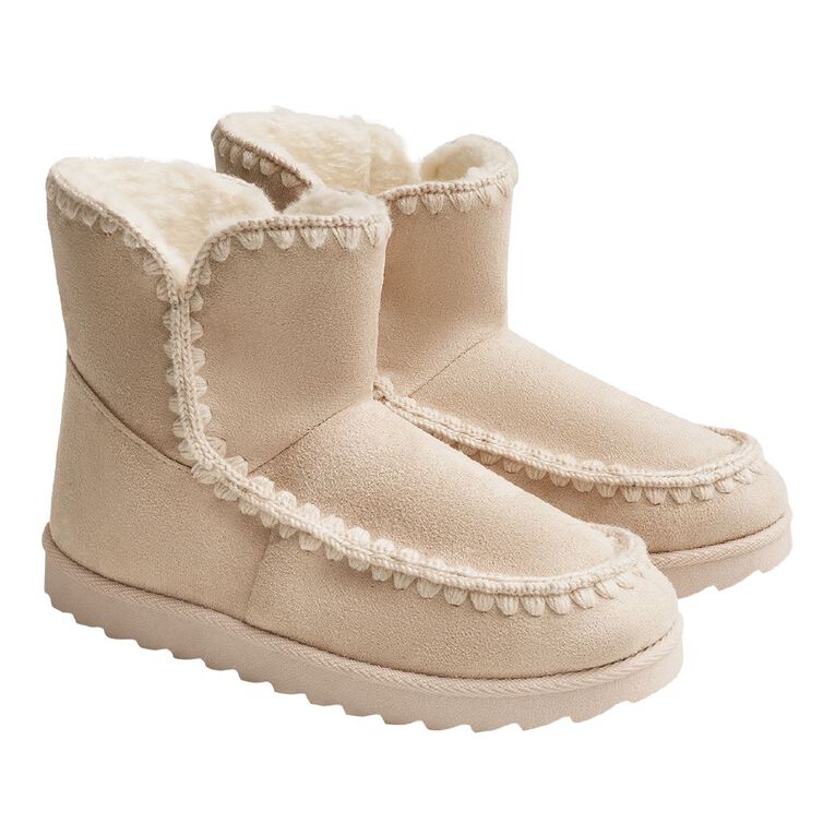 H&H Women's Bannie Slipper Boots, Natural, hi-res