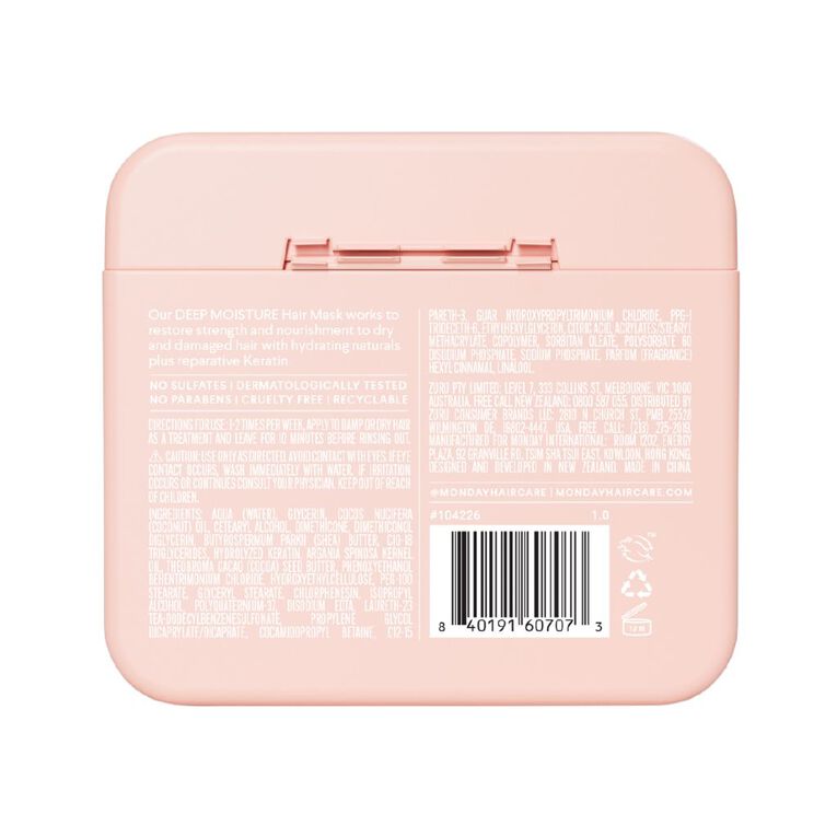 Monday Haircare Hair Mask Deep Moisture 250ml, , hi-res