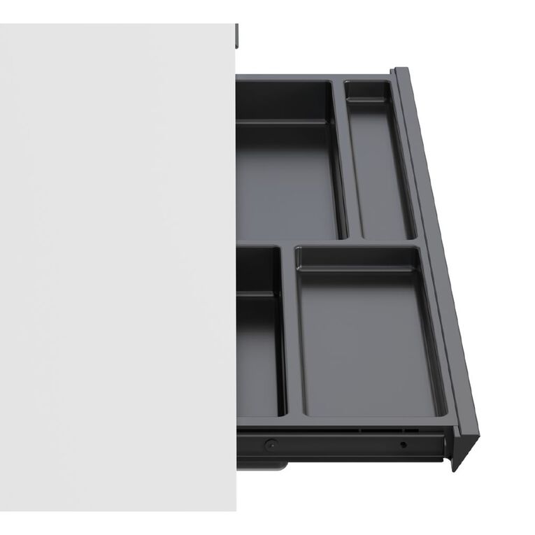 Workspace Height Adjustable Desk 1500W with Drawer White, , hi-res