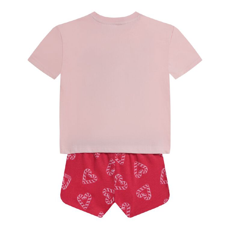 Minnie Mouse Girls' Boxy T-Shirt and Short Pyjama Set, Red Mid, hi-res