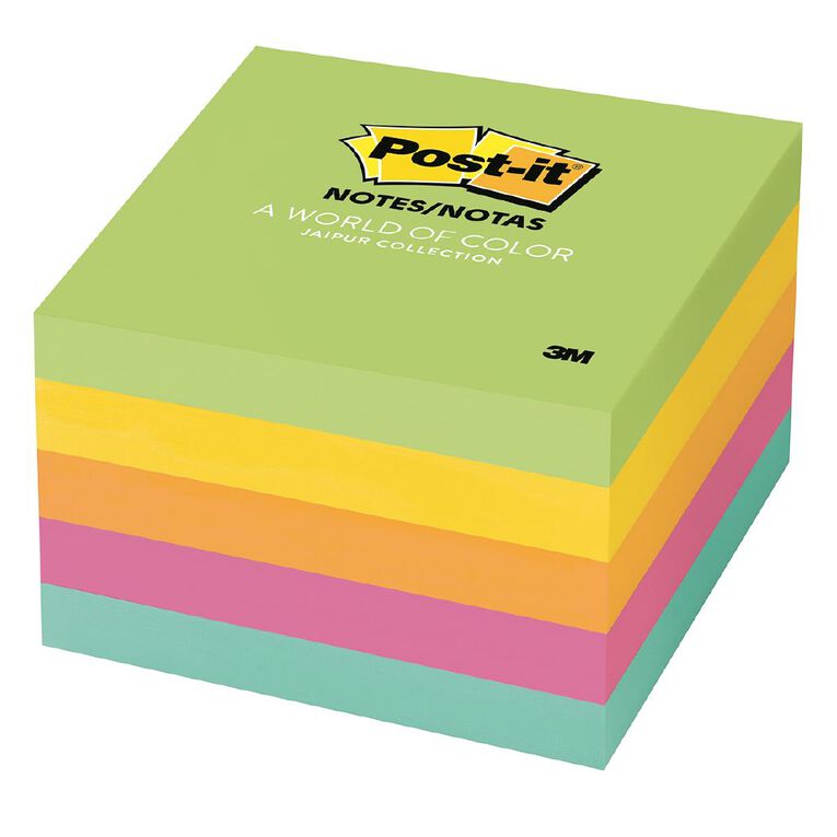 Post-It Notes Jaipur Collection 76mm x 76mm Multi-Coloured, , hi-res