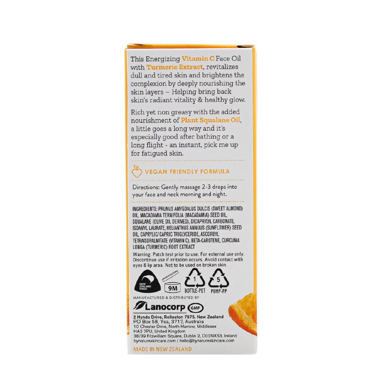 By Nature Vitamin C and Turmeric Face Oil 30ml, , hi-res
