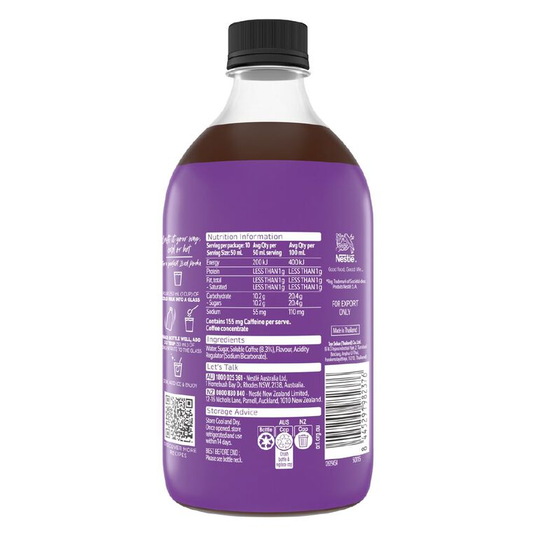 Nescafe Espresso Concentrate Velvet Mocha 500ml, , hi-res