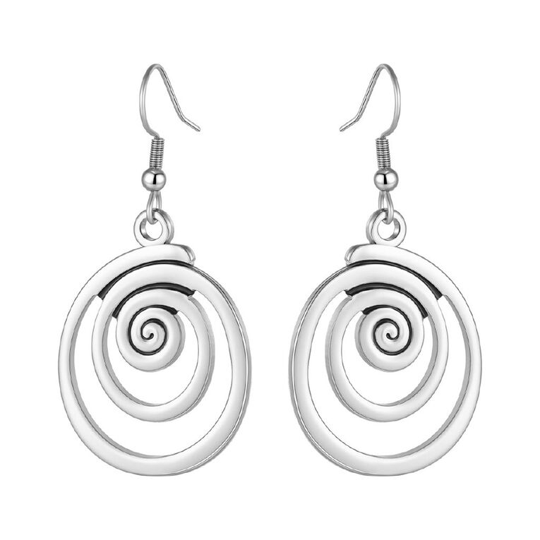Kiwiana Stainless Steel Fish Hook Earrings, , hi-res