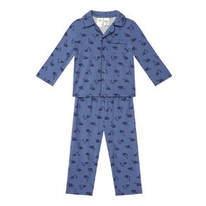H&H Boys' Comfy Button Up Pyjama Set