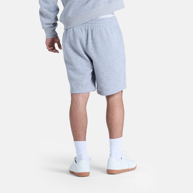 H&H Men's Plain Knit Shorts, Grey Marle, hi-res