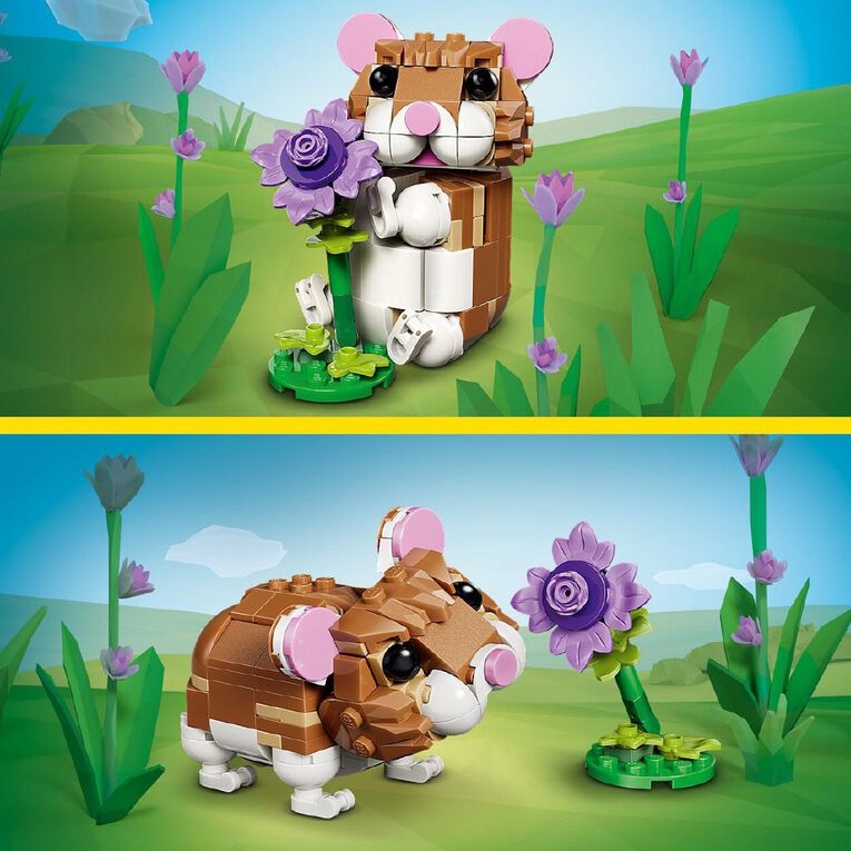 LEGO CREATOR Cute Hamster with A Flower 31376, , hi-res