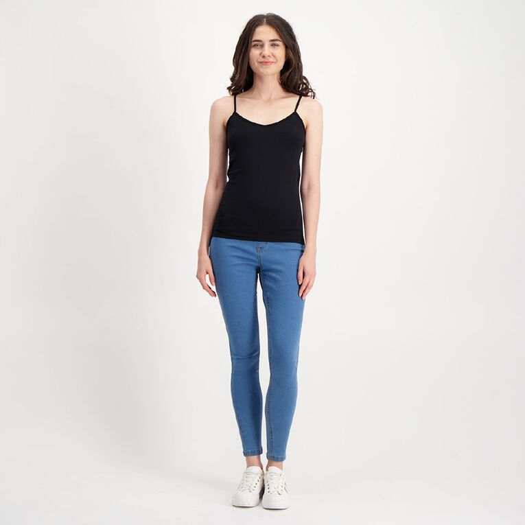 H&H Women's Seamless Cami, Black, hi-res