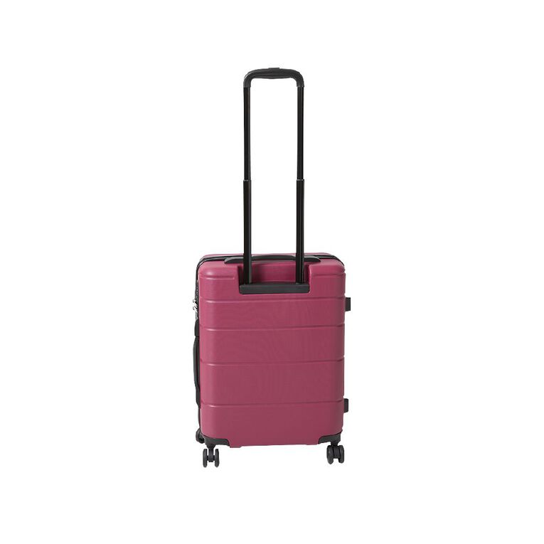 Living & Co 50cm Hard Carry On Suitcase Burgundy, , hi-res