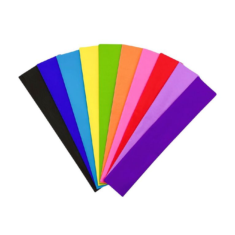 Party Inc Crepe Paper Multi-Coloured 10 Pack, , hi-res