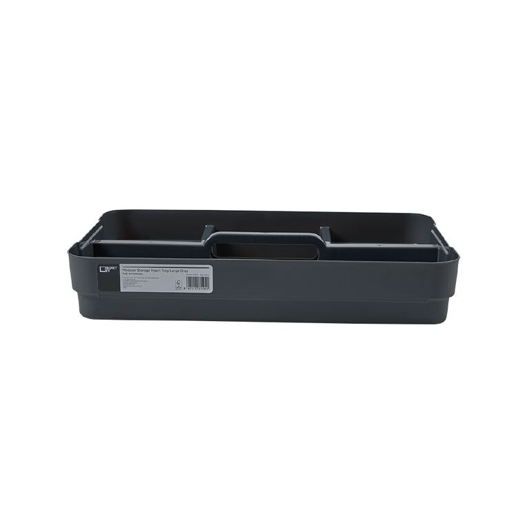 Sort It Modular Storage Large Insert Tray Grey, , hi-res