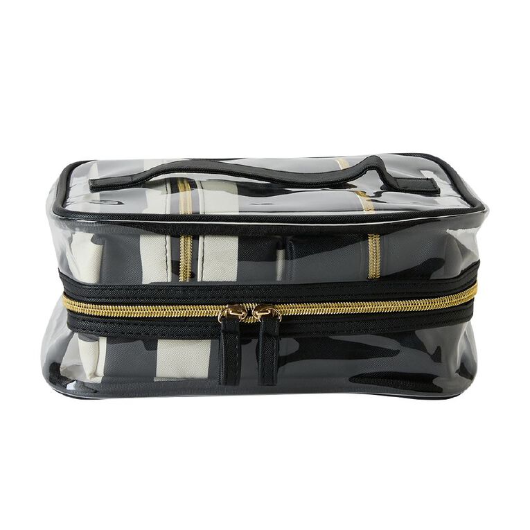 Poppi Cosmetic Bag Black 3 Pack, , hi-res