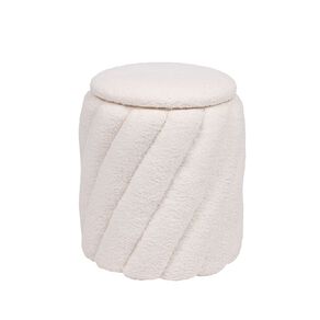 Living & Co Leona Twist Ottoman Cream