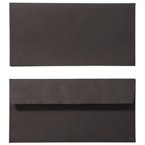 Create With DL Envelope Black 25 Pack