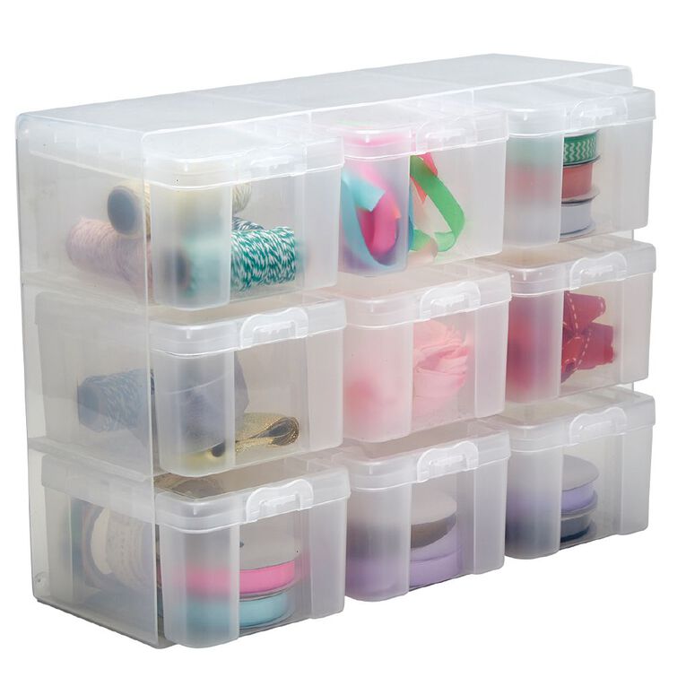 Uniti Plastic Storage Box with 9 Compartments, , hi-res