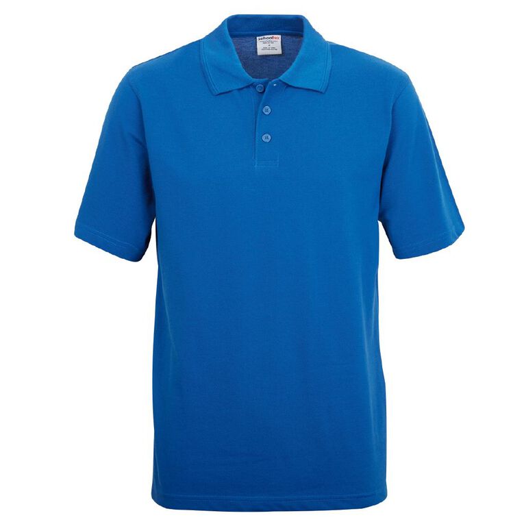 Schooltex Adults' Pique Polo, Royal, hi-res
