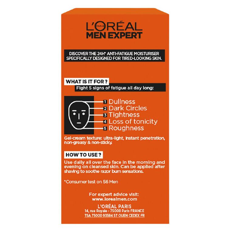 L'Oreal Paris Men's Expert Hydra Energetic Moisturiser 50ml, , hi-res