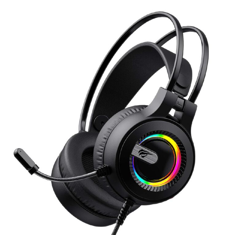 Gamenote 50mm RGB Headset Black DBL Band H2040D Black/Blue, , hi-res