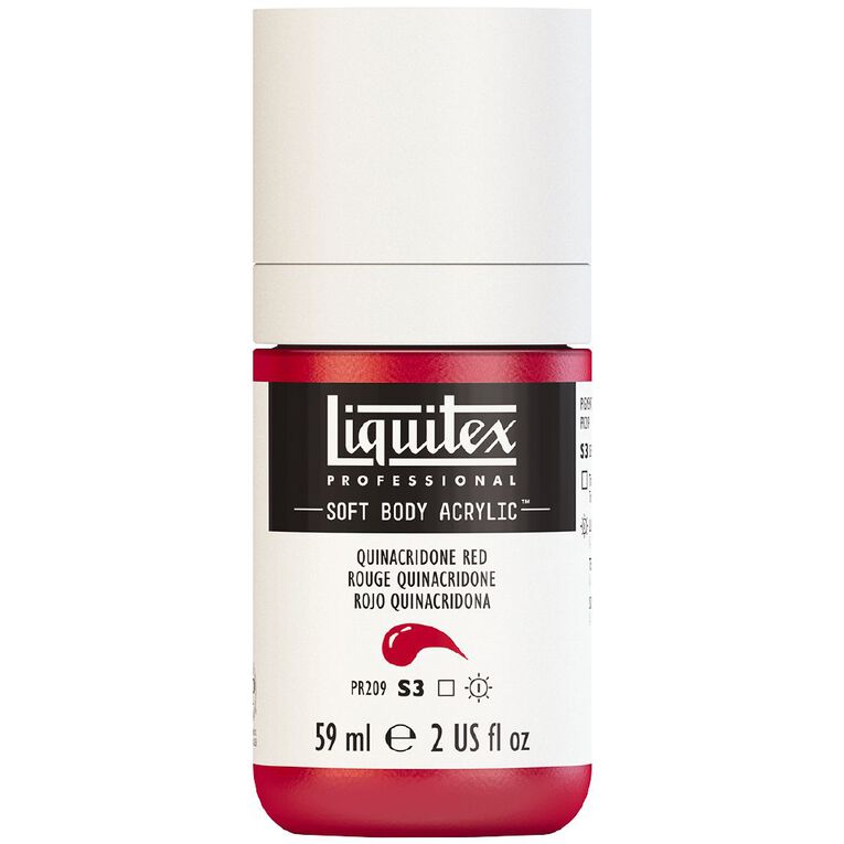 Liquitex Soft Body Acrylic 59ml Quin Red S3, , hi-res