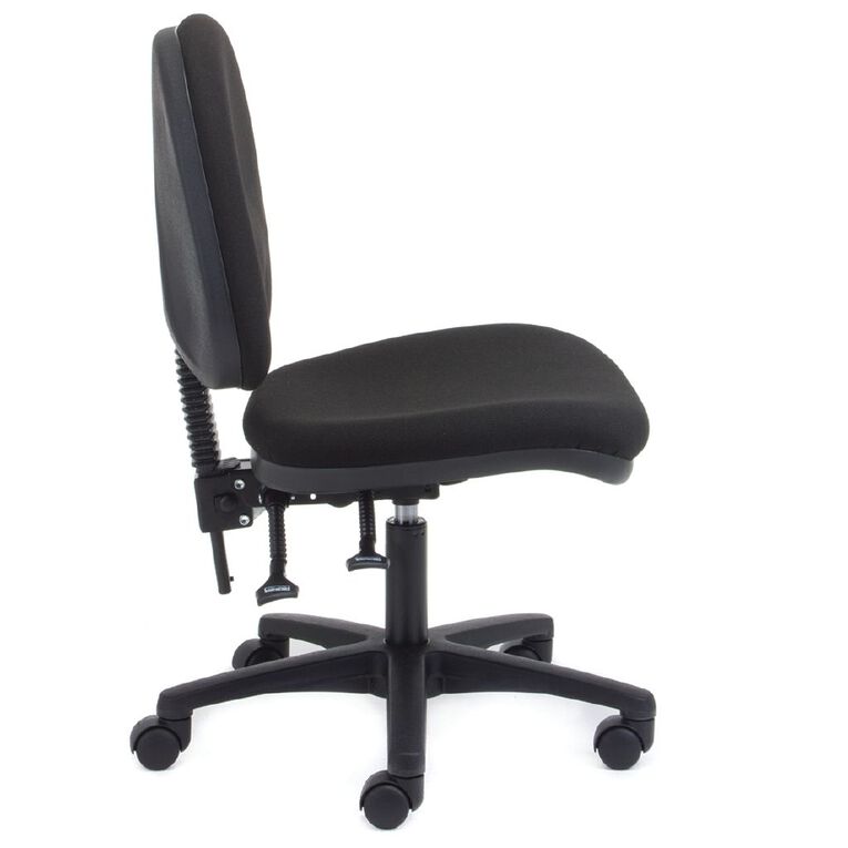 Chair Solutions Aspen Midback Chair Black, , hi-res