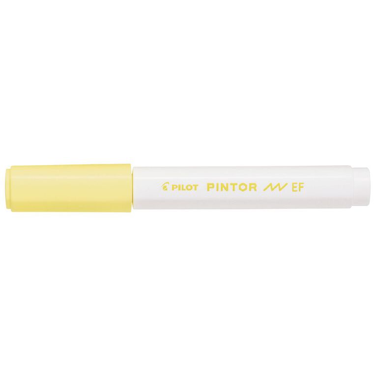 Pilot Pintor Marker Bullet Pastel Extra Fine 2.3mm Tip Yellow, , hi-res