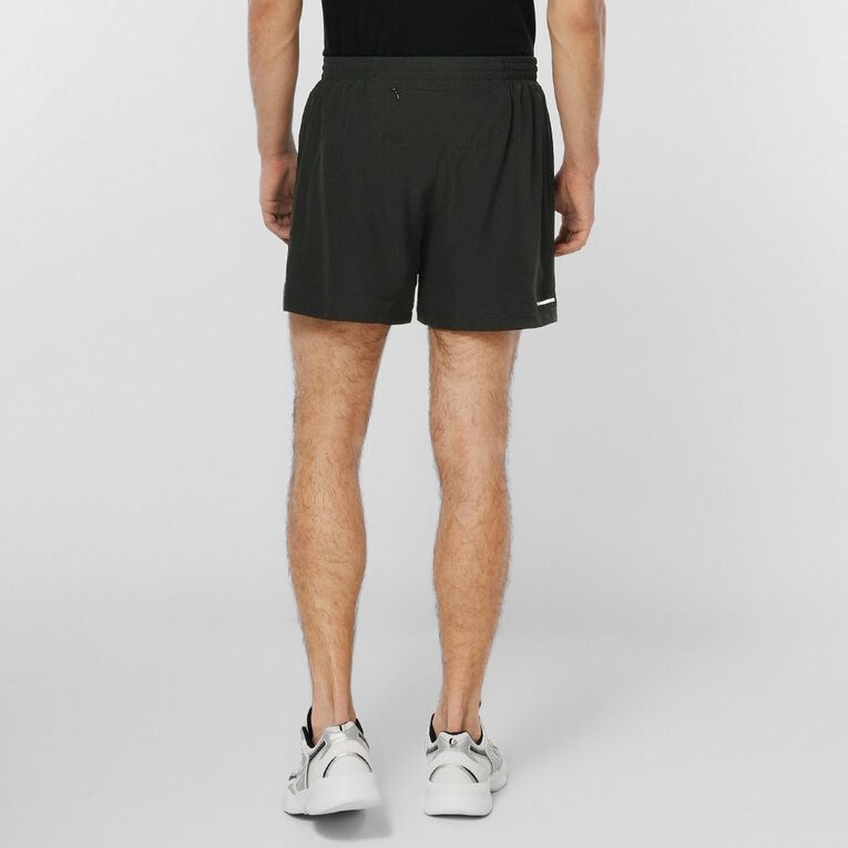 Active Intent Men's 5 Inch Lined Shorts, Black, hi-res