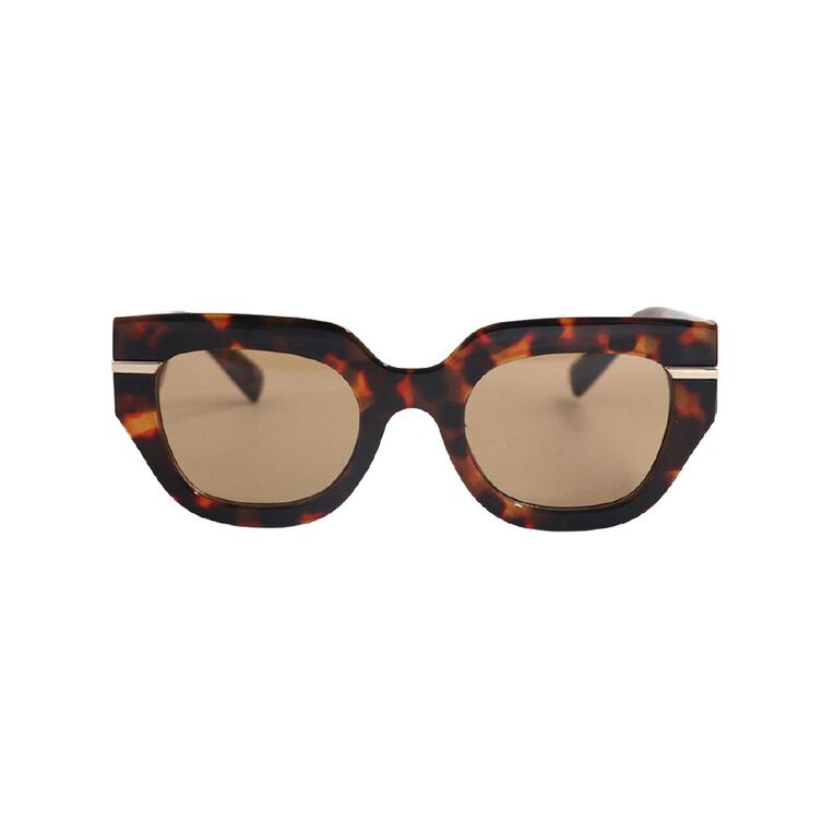 H&H Women's Tortoise Gold Sunglasses, , hi-res