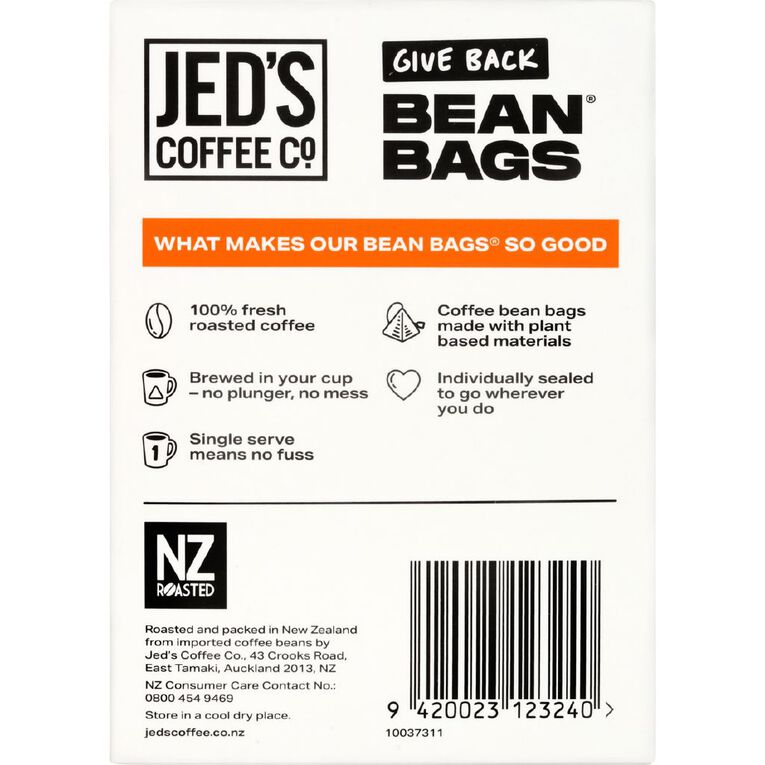 Jed's No.4 Very Strong Coffee Bean Bags 10 Pack, , hi-res