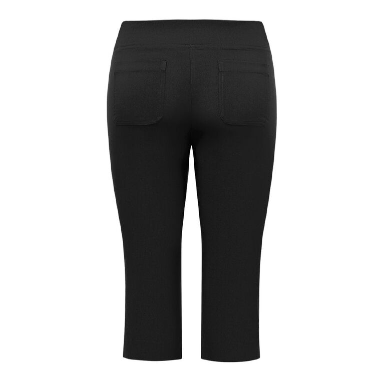 H&H Curve Women's Bengaline Crop Pants, Black, hi-res