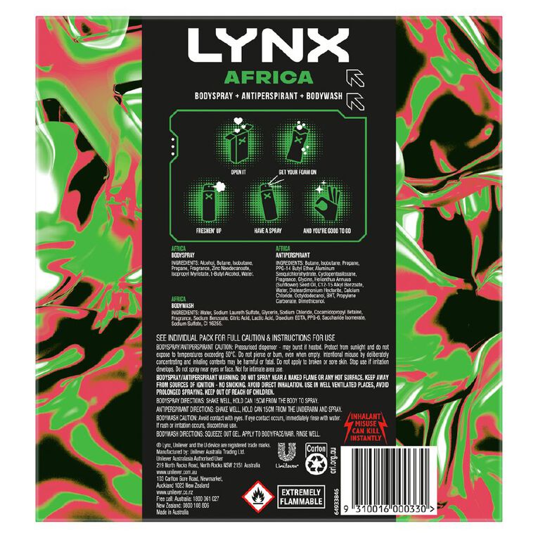 Lynx Africa Trio Gift Set, , hi-res
