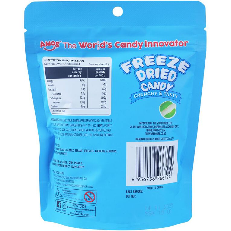 Amos Freeze Dried Candy 114g, , hi-res