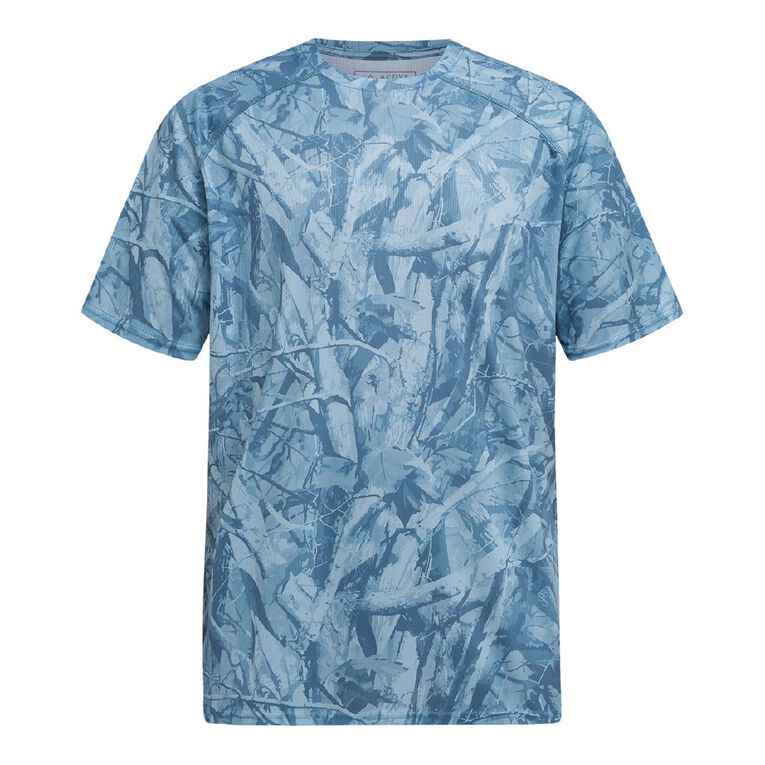 Active Intent Men's Grid Active Tee, Blue Light, hi-res